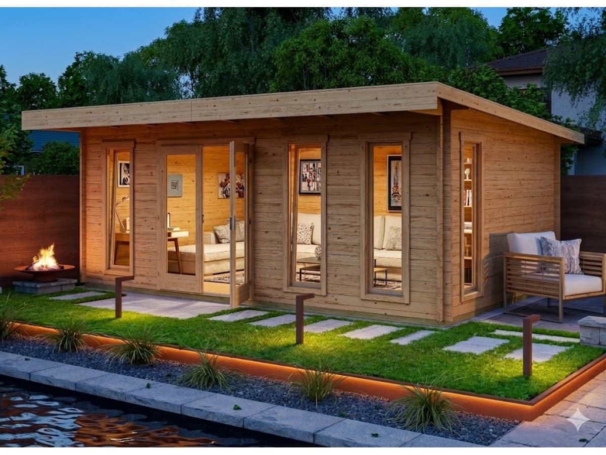 Allwood panelized garden building representing the kit studio lane