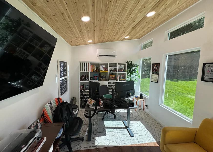Completed Backyard Office Utah studio in a customer backyard