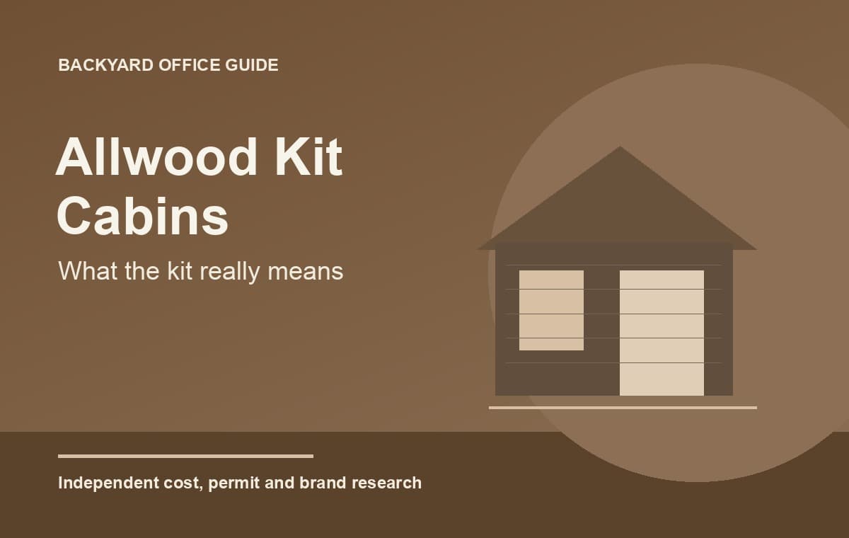 Allwood Kit Cabins for a Backyard Office: What the Kit Means