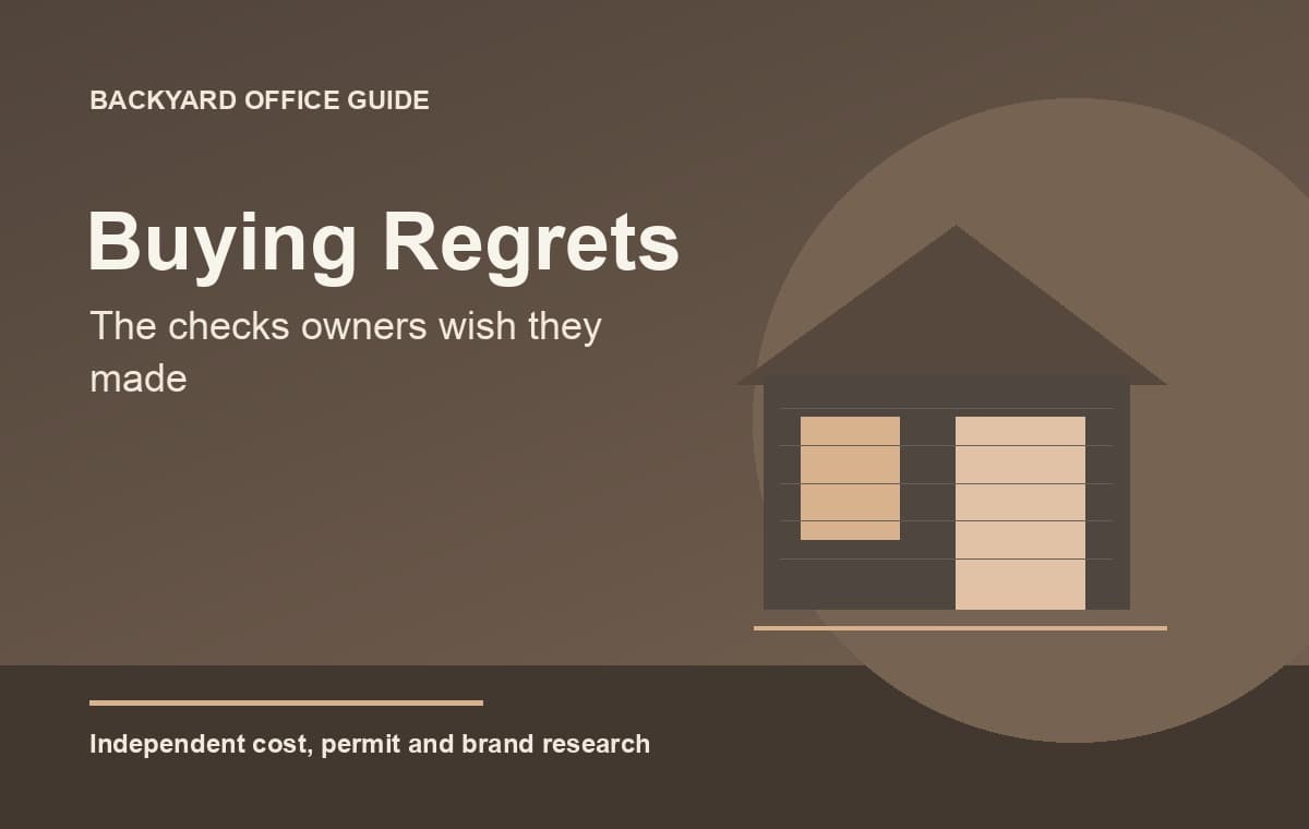 Backyard Office Buying Regrets: What Owners Wish They Checked