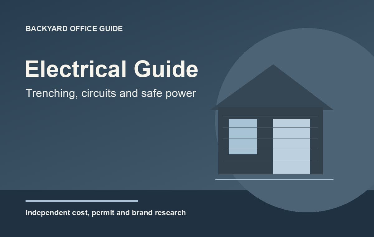 Backyard Office Electrical Guide: Trenching, Circuits and Cost