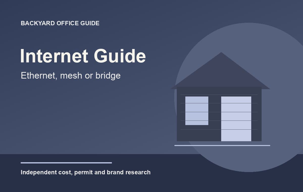 Backyard Office Internet: Ethernet, Mesh or Wireless Bridge?
