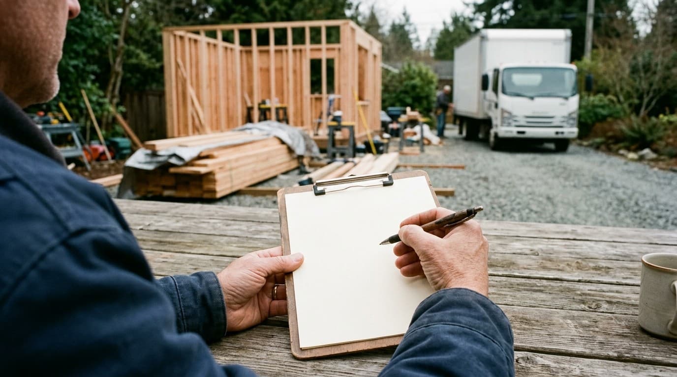 Backyard Office Proposal Checklist Before Paying a Deposit