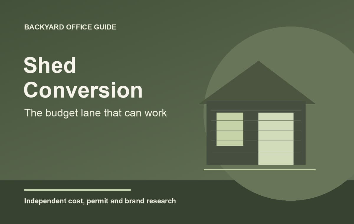 Shed to Office Conversion Guide: The Budget Lane That Can Work